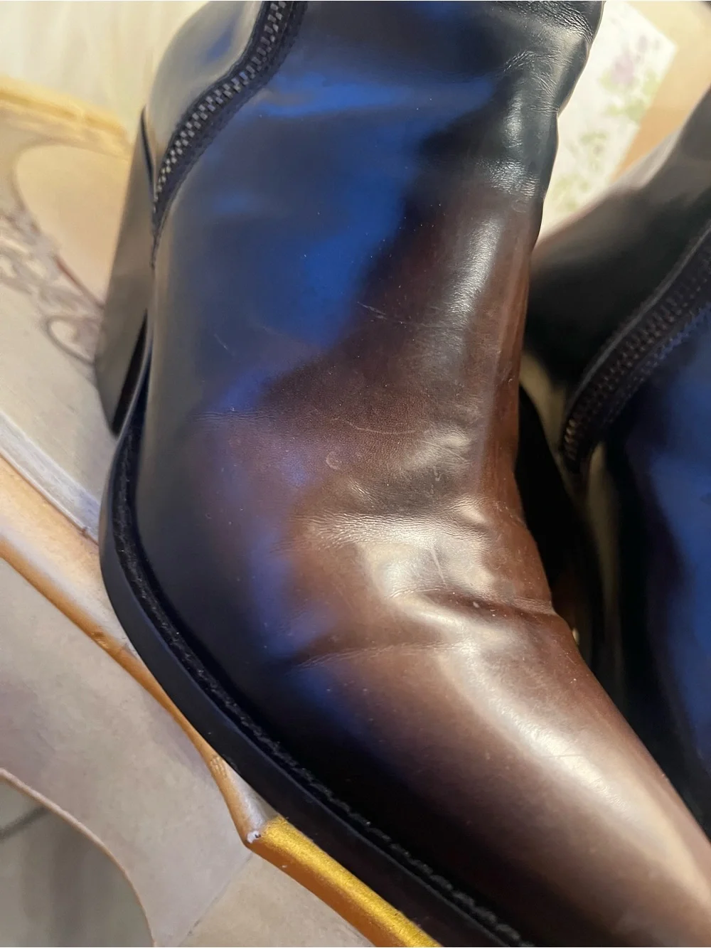 Men's Chukka Zip Ankle Boots - Dark Brown Leather